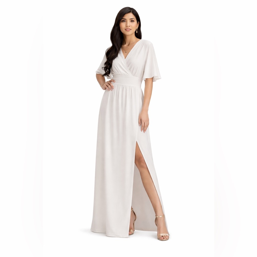Elegant White Maxi Dress Boho Maxi Dress Romantic Feminine Wedding Bridal